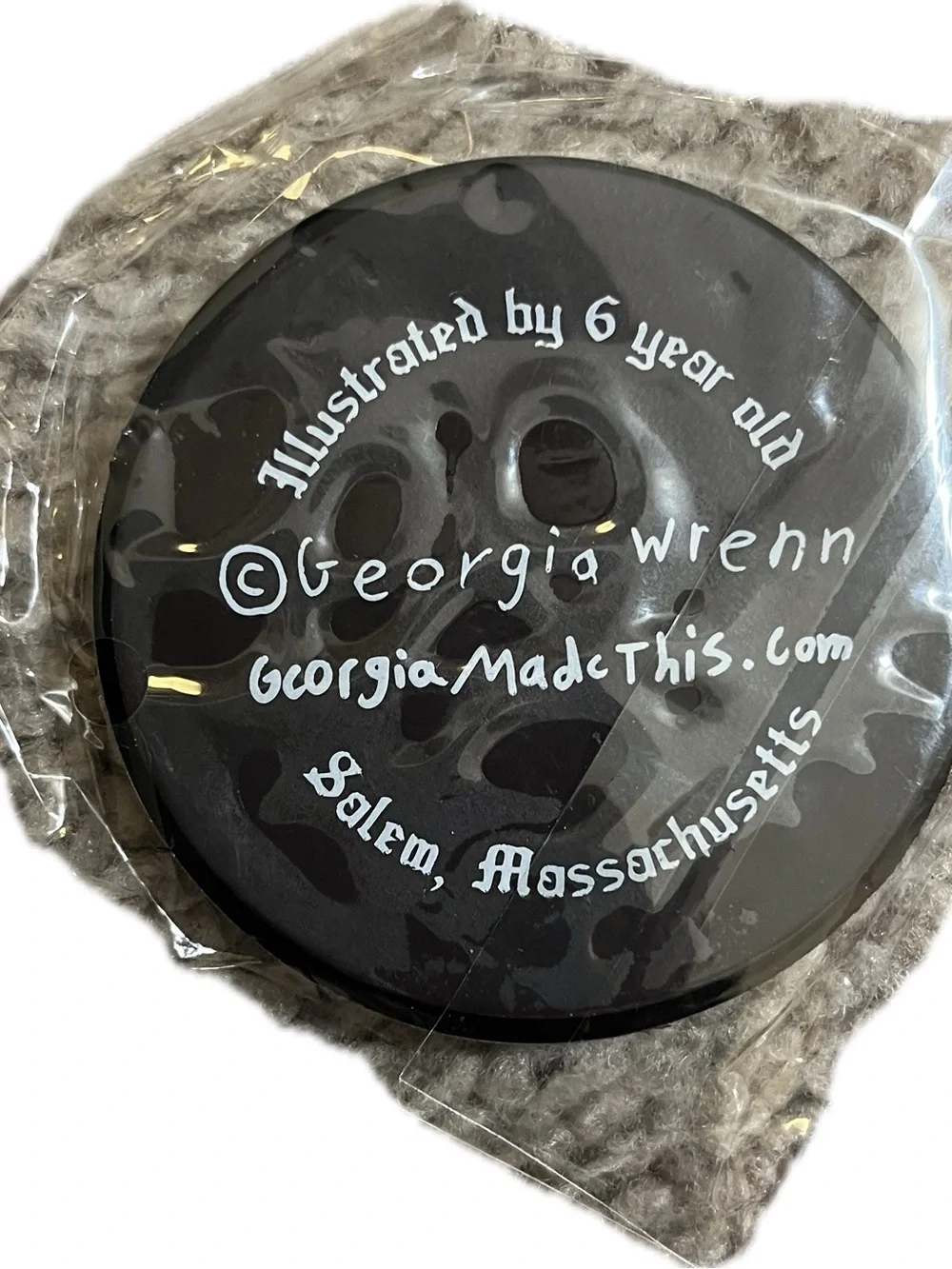Salem Massachusetts Black Decorative Magnet